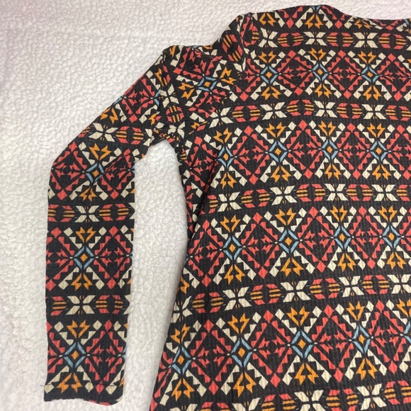 Women’s Medium LuLaRoe Multi Color Aztec Print Duster Cardigan - Picture 7 of 13